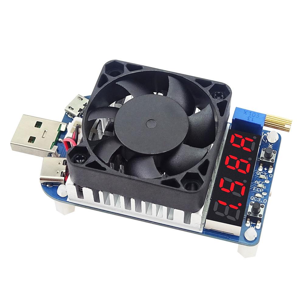 HD35 HD25 Trigger Electronic Load Resistor USB Discharge Battery Tester 35W for QC2.0/3.0 Trigger Adjustable Voltage Current