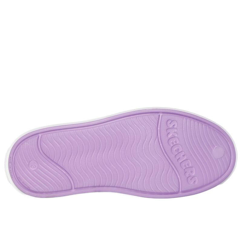 Skechers Kids Foamies Breezy Steps Comfortable Fashionable Versatile Simple Non-Slip Shock Absorbing Low-Top Sandals Kids sandals Purple 308201L-LVAQ