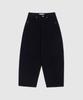 HAINT Wide Volume Baggy Fit Banding Cotton Pants 2Col_Black