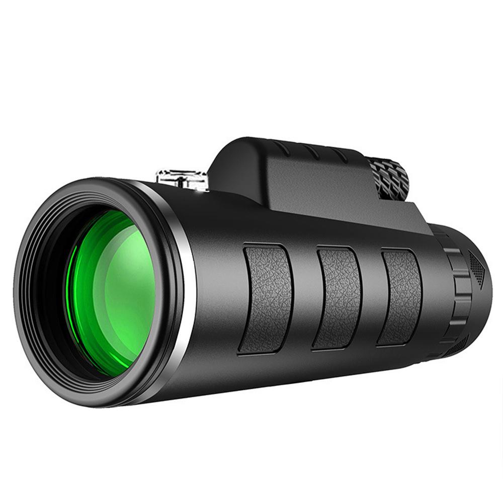 40x60 Hd Monocular Telescope Hunting Compass Low Light Night Vision Handheld With Tripod Phone Clip For Concerts Fishing Sailing