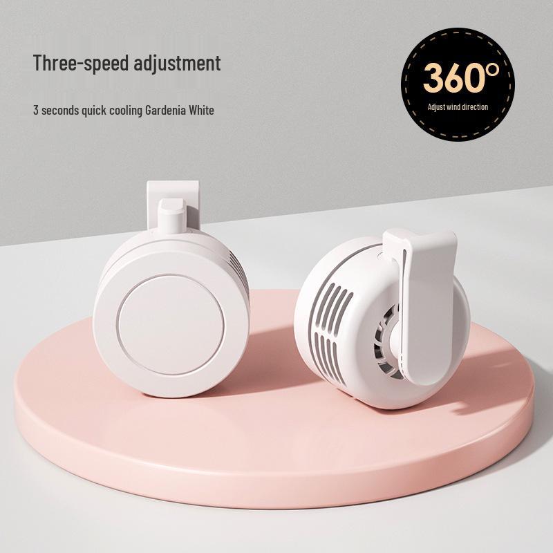 Silent USB Portable Mini Fan: Clip-on, Neck-hanging, Handheld, or Desktop Clip-on Fan