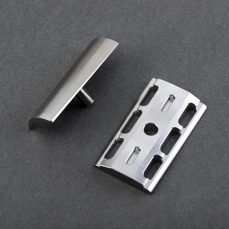 Yaqi  SLOPE 316 Stainless Steel Slant Safety Razor Head Stainless Steel Razor Yaqi Razor Stainless Steel