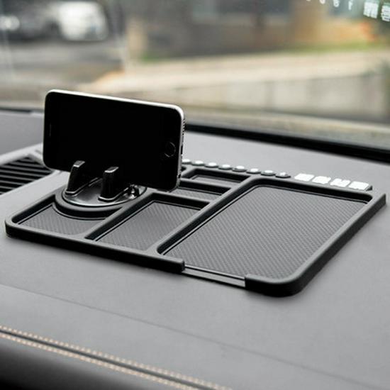

Multi-functional Silicone Dashboard Phone Holder & Anti-slip Mat with Parking Number Display B Grade