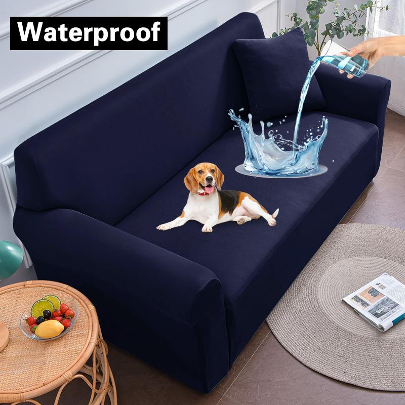 Water-Resistant Sofa Protector Elastic Sofa Cover Adjustable Armchair Couch Cover Corner Sofa Slipcover Furniture Protector 1Pc