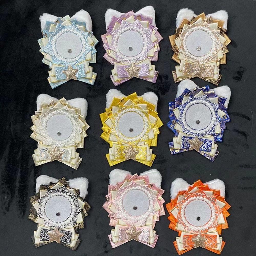 Lacework Cute Badge Holder Kawaii Badge Decoration Tray Anime Pins Display Base  Badge Organizer