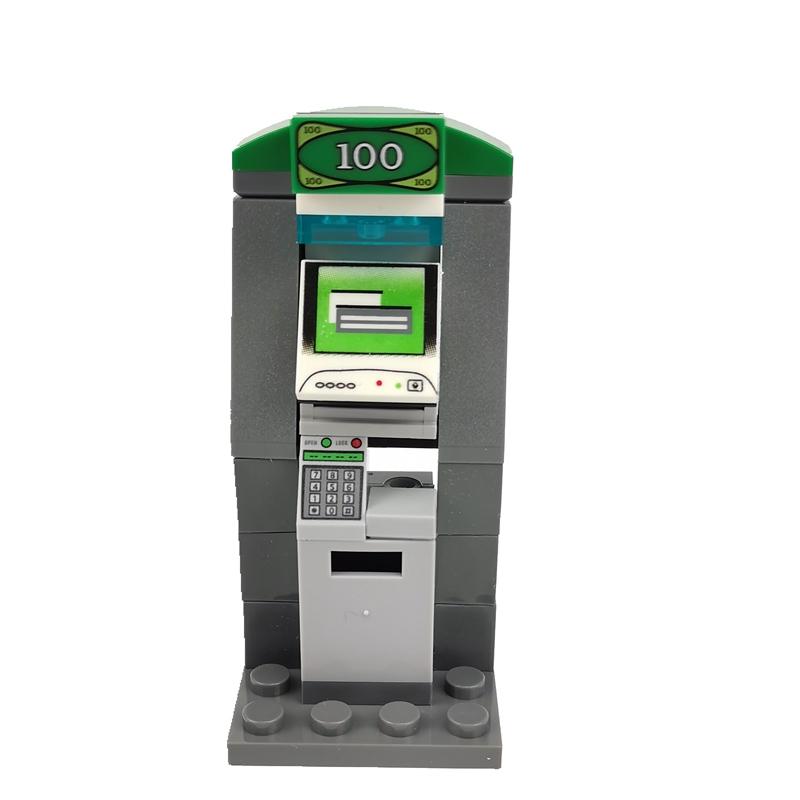 City Office Table Vending Machine ATM Closestool Set Accessories Building Blocks Kids Toys for Children MOC City Kids Gifts