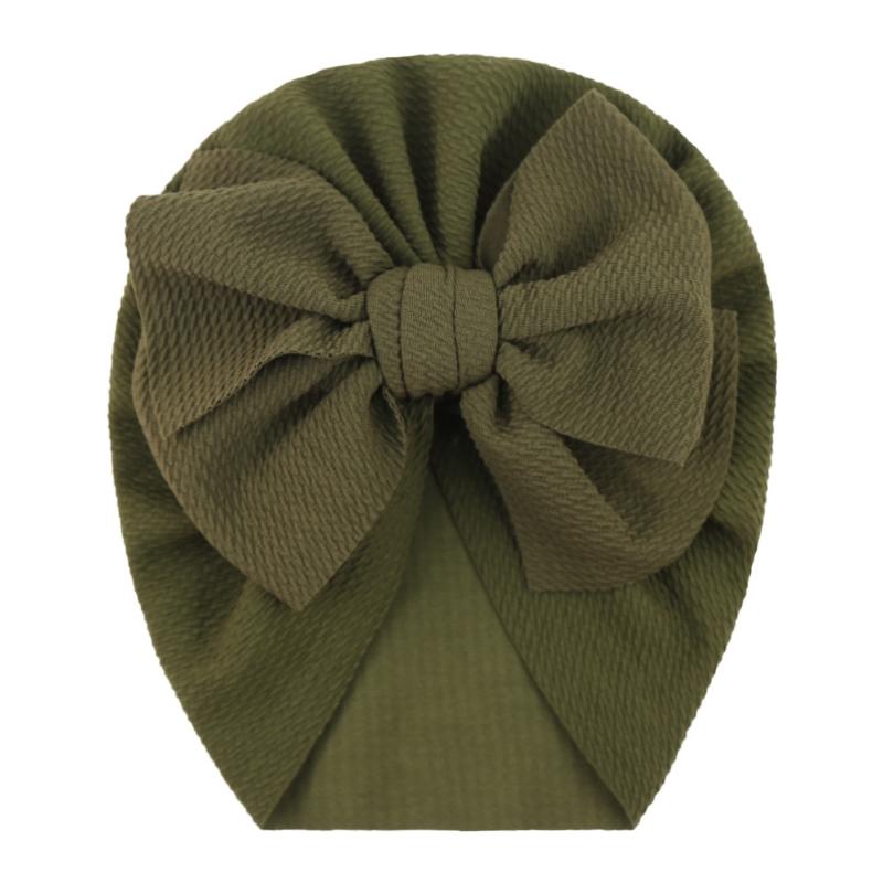 Czapka dla niemowląt Duża kokarda Czapka dla niemowląt, dziewczynek, chłopców, jednolity kolor, turban, kokarda, opaska na głowę, czapeczka dla dzieci, akcesoria do fotografii noworodkowej