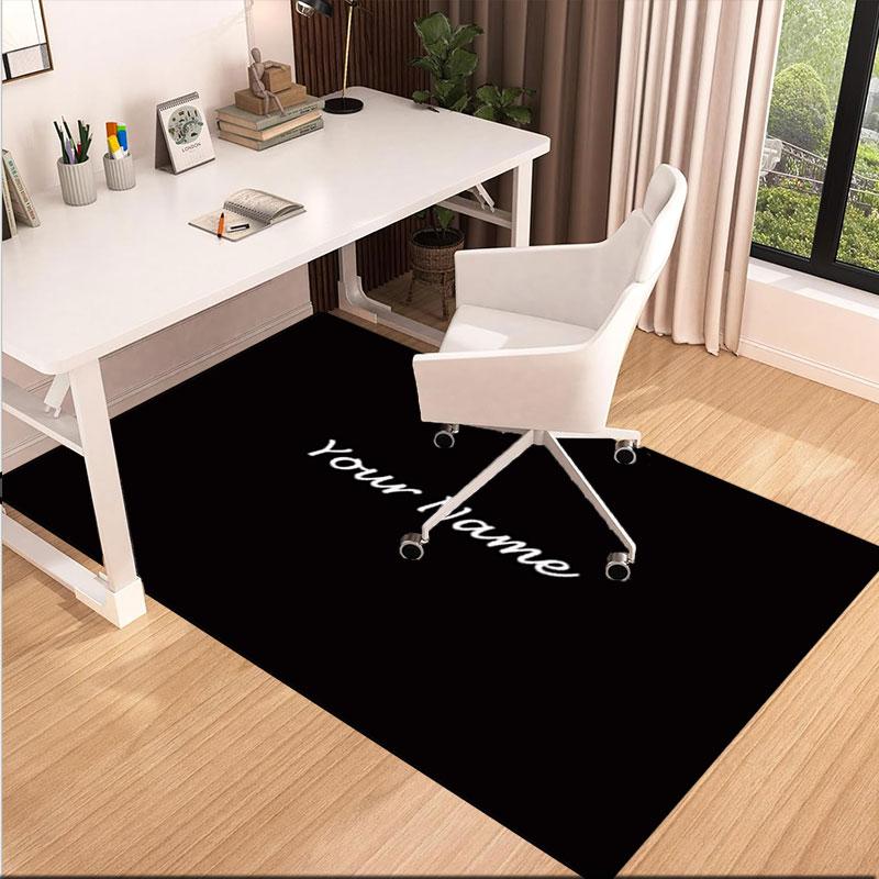 1PC Custom Name Text Display Theme Floor Mat Ideal for Living Room, Game Rooms, Office, Bedroom,Floor Mat Playful Design