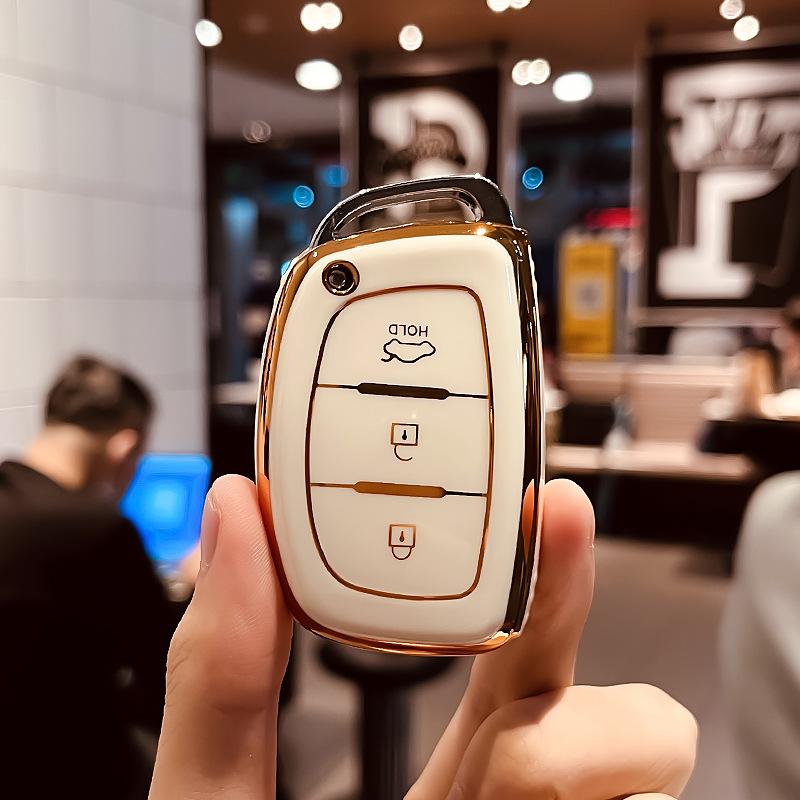 Tpu Car Key Cover Skin For Hyundai Tucson Elantra Creta Sonata Ioniq Creata Ix35 I20 Remote Fob Shell Case Auto Accessories