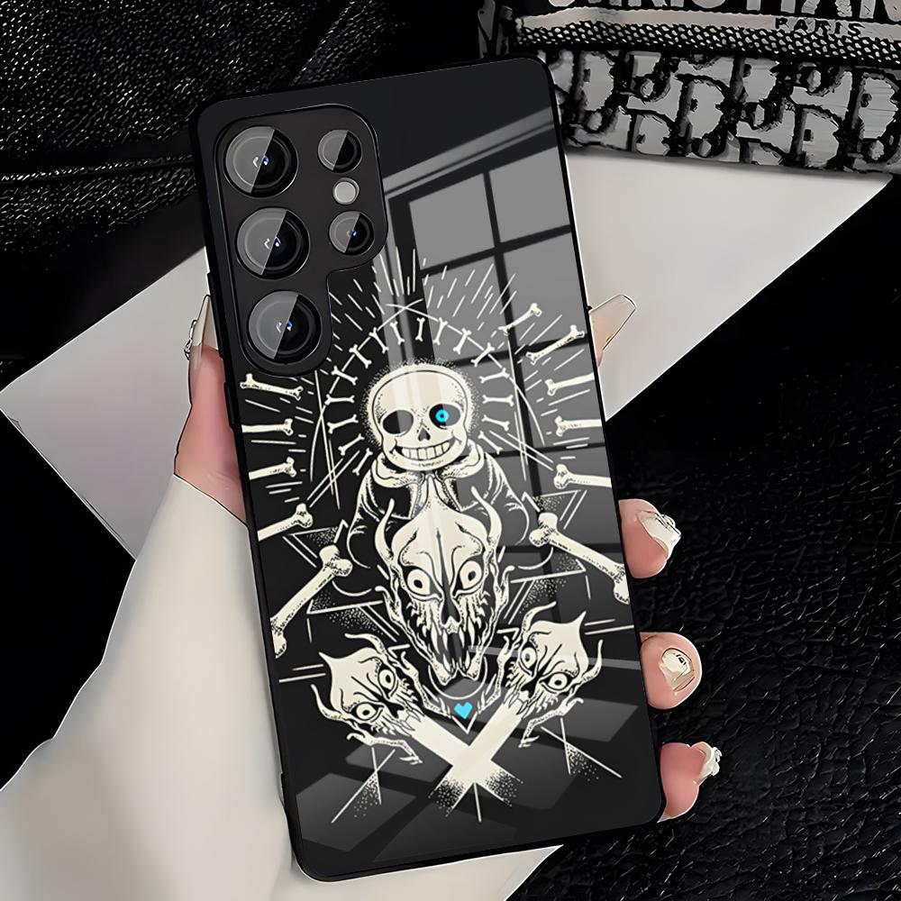 Sans Undertale Phone Case For Samsung A25 A13 A33 5G A54 A36 A35 A56 A52 A14 Shockproof Glass Cover