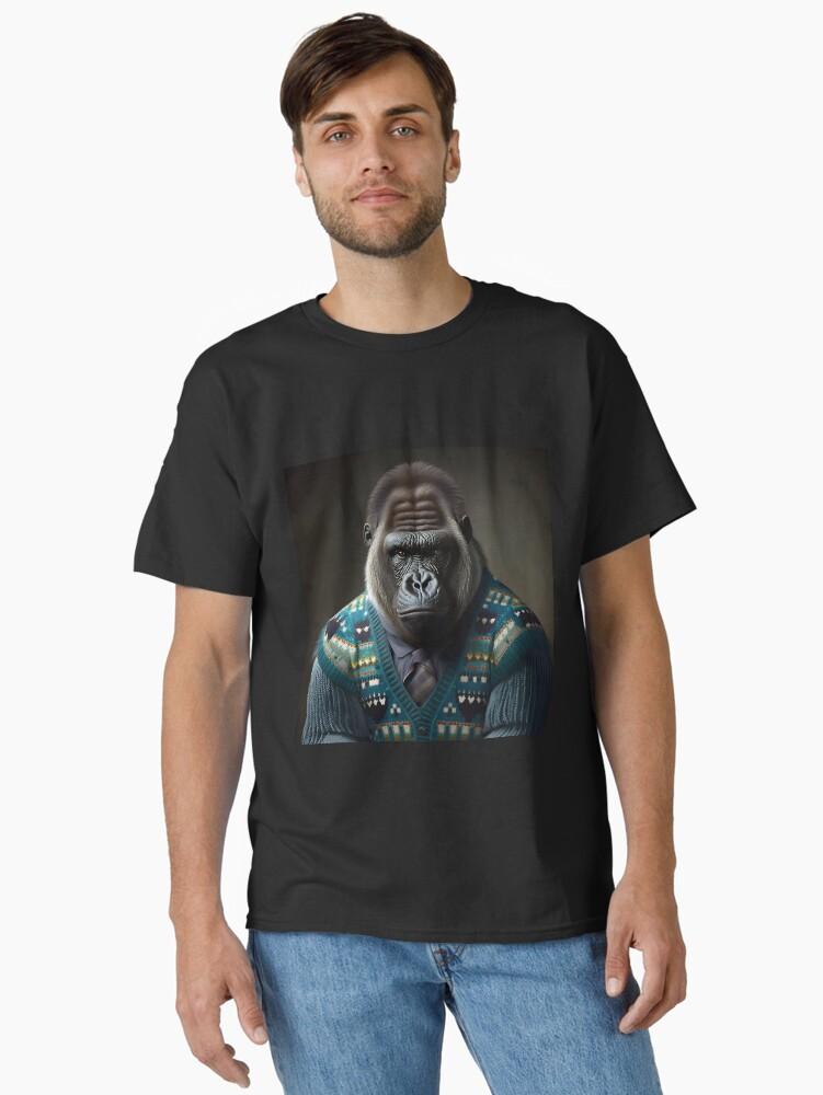 Gorilla Tag Gorilla in a Sweater - Animal Art Classic Unisex T-Shirt