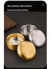 304 Stainless Steel Double-Layer Korean Rice and Soup Bowl with Lid for Kids
