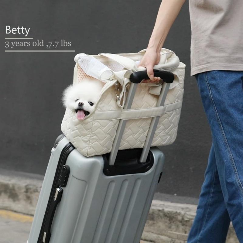 Small dog backpack, cat bag, travel cat bag, single shoulder large capacity, winter outing, crossbody carry for cat litter