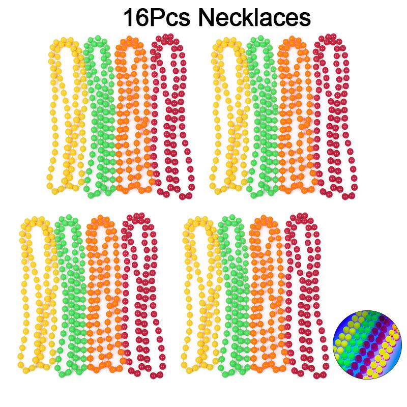 4-32 Stück Fluoreszierende UV Neon Halskette Armband Schwarzlicht Leuchten Party Dekoration Kinder Geschenk Geburtstag Hochzeit Halloween Foto Requisiten