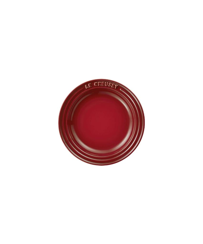 Le Creuset LC 15cm Round Plate, Cherry Red, Heat and Cold Resistant, Microwave and Oven Safe, Oven Dish, Bakeware [Official Japanese Product]