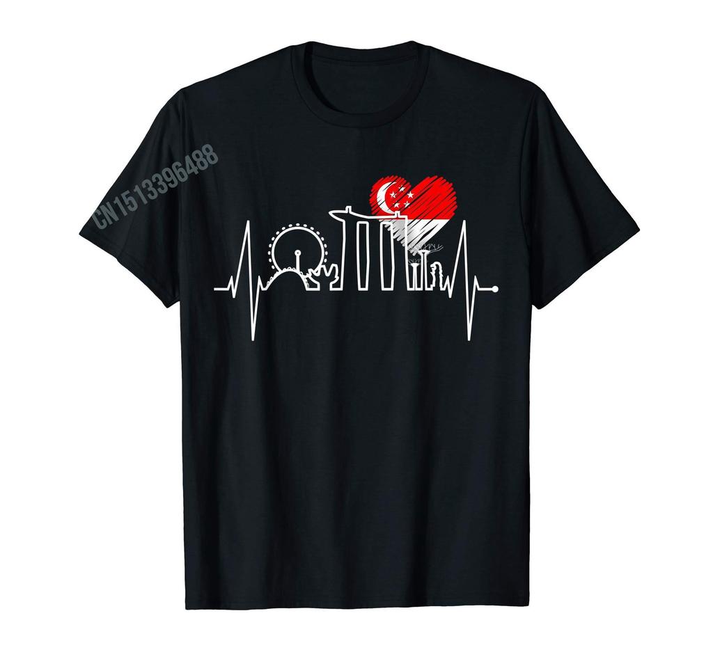 Men Women T Shirt More Design Singaporean Flag Singapore Lions Love Gift TShirt Tops 100 Cotton  Tees