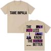 Rock Band Tame Impala The Less I Know The Better Magliette Uomo Vintage Hip Hop Gotico Cotone Casual Oversize