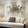 Creative Three-piece Suit Ceramic Fish Wall Decoration Simulation Animal Carp Hanging Three-dimensional Background Wall Room Dec