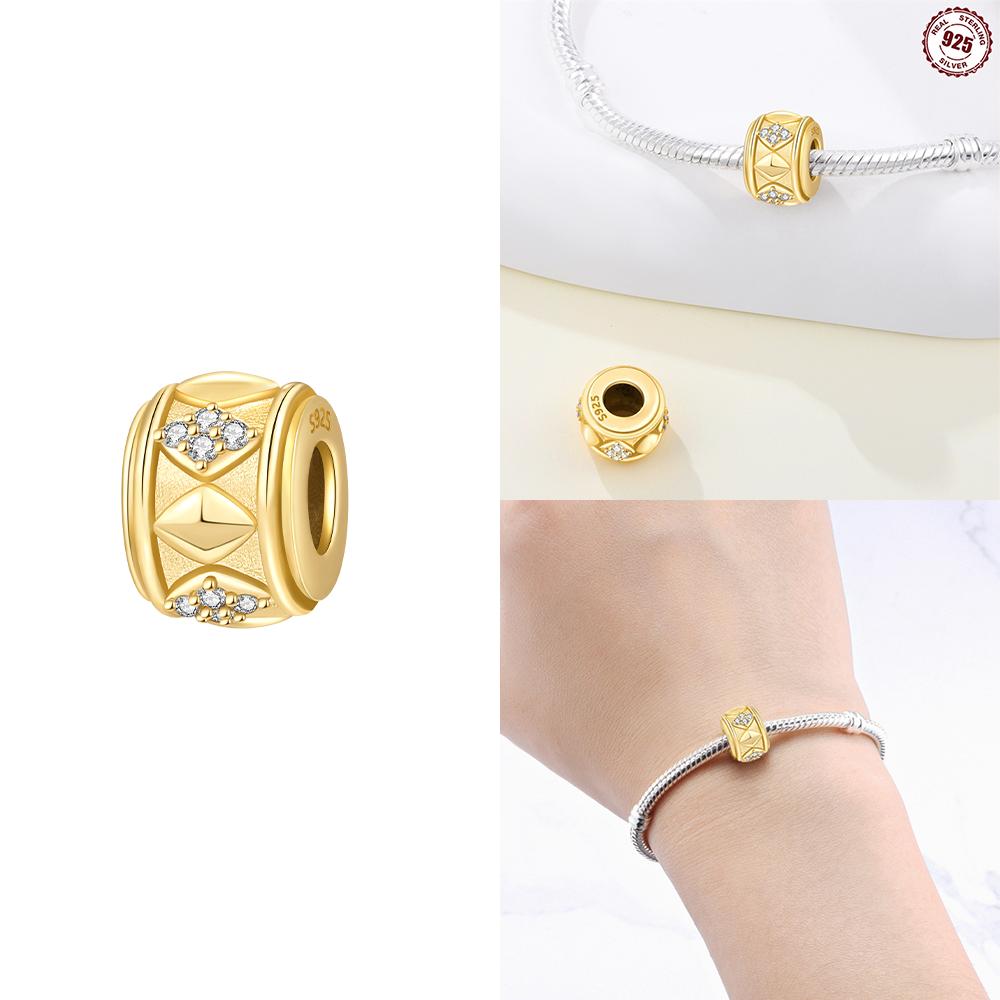 Exquisite Charm Gold Pearl Pendant Heart Love Beads Fit Copper Bracelet Jewelry Women Gift Diy Valentine'S Day Gift Necklace