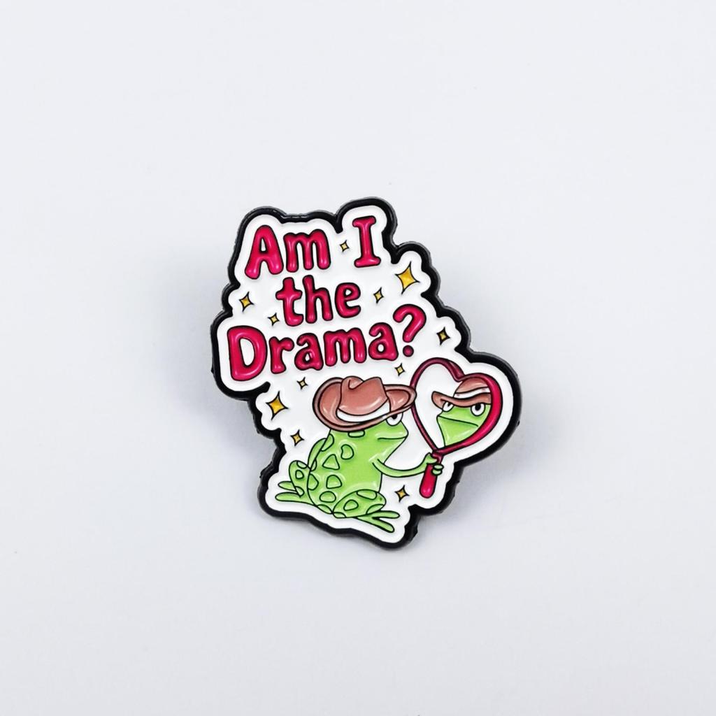 Personalized Animal Brooch: Cartoon Frog & Goose for Backpack & Clothing