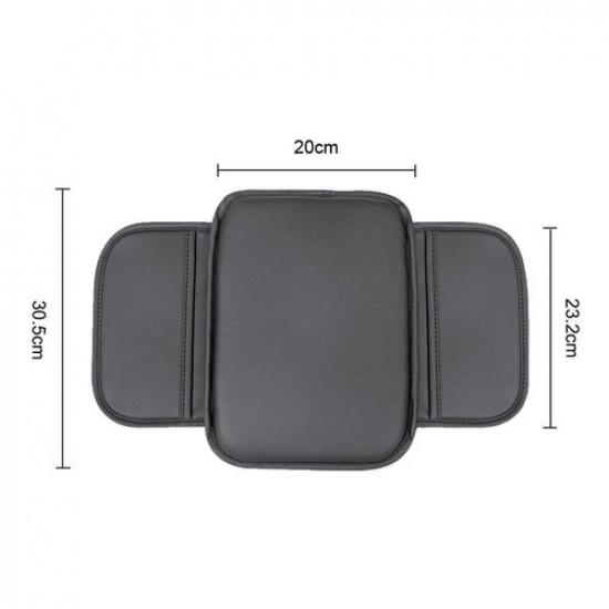 Black 30.5* 20CM Car Auto Armrest Cushion Cover Center Console Box Pad Protector