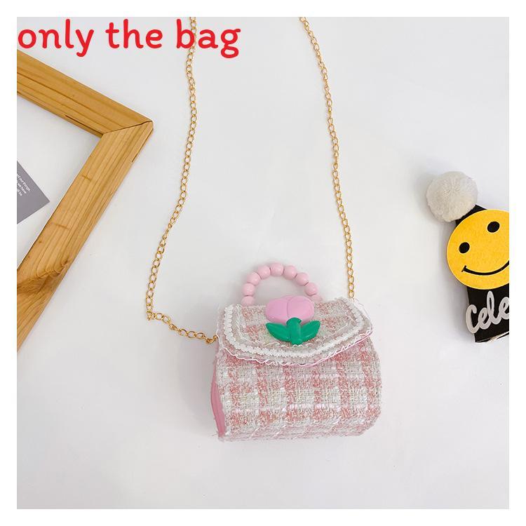 

Childrens Cartoon Pattern Pu Shoulder Bag With Artificial Pearl Bow And Flower Decoration For Daily Casual Wear Style A