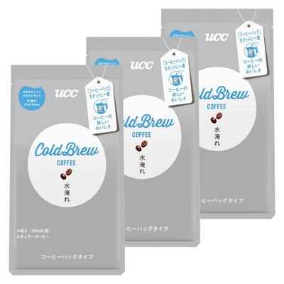 UCC Cold Brew Coffee Bags Cold Brewed Iced Coffee Bags X (4 3) [My Bottle]