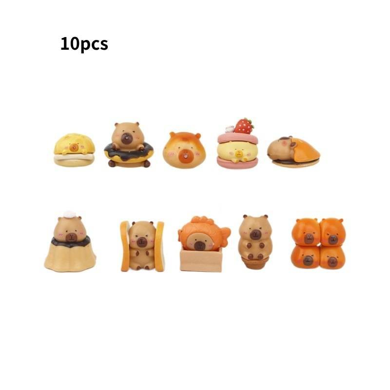 Cub Bakery Capybara Bread Qmeng Miniature Toy Model Decoration Gift Holiday