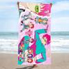Saiki Print Beach Towel, Large Soft Quick Dry Towel for Beach Camping Swimming