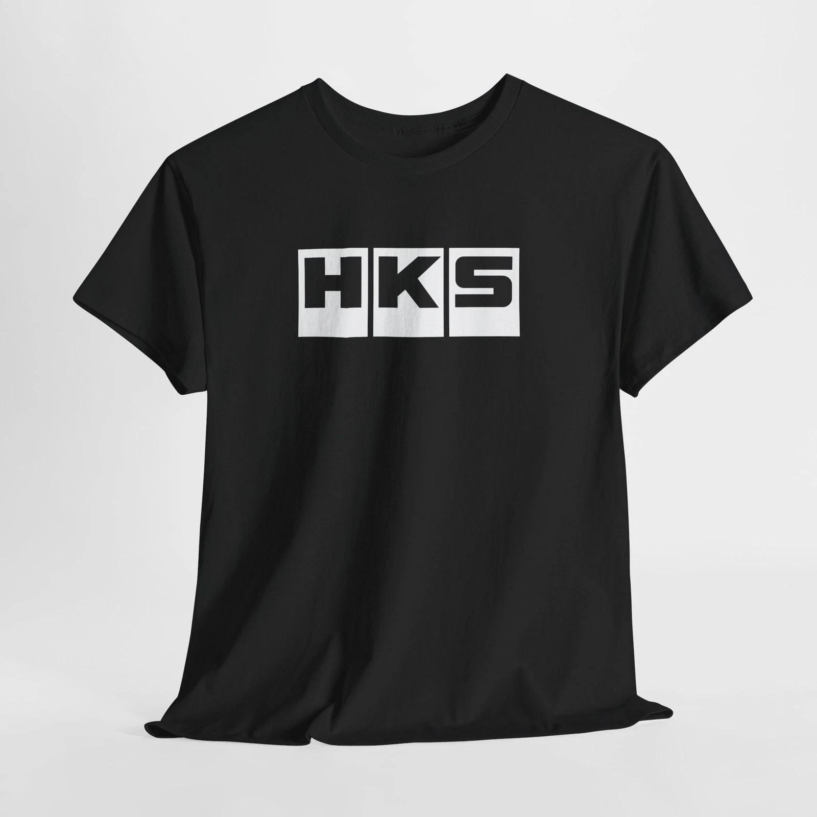 Men s and Women s T-shirts HKS Black T-Shirt – Unisex JDM Tuning Racing Tee for Men or Women S