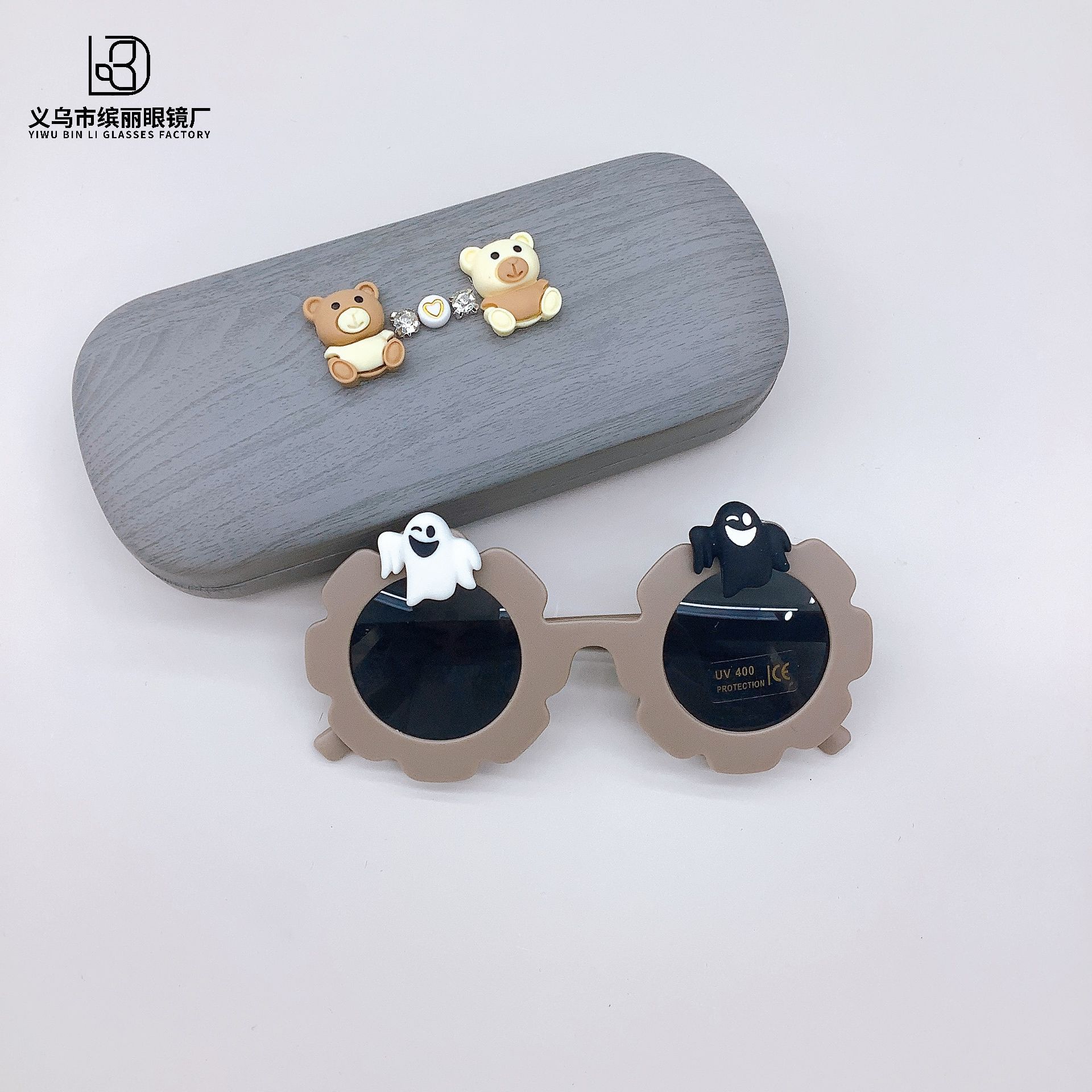 

Модные солнцезащитные очки для детей в стиле конфетного цвета с липким цветком своими руками, милые детские солнцезащитные очки Tide