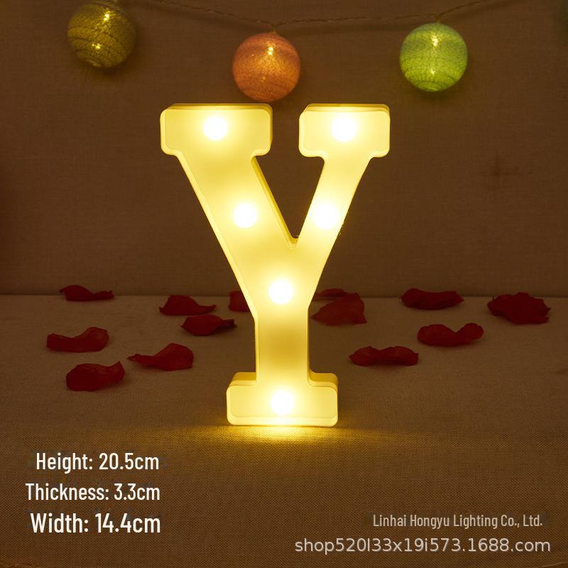 26 English Letter Night Lamp for Wedding Proposal or Decor