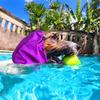 Swimming Waterproof Dog Ear Caps Dog Ear Covers For Bath Adjustable Pet Grooming Head Protection Cover For Cat Puppy Kitten All