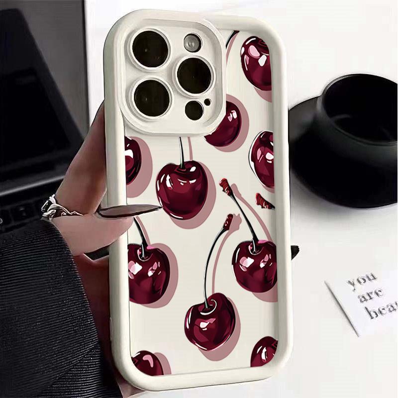 Phone Case For Samsung Galaxy S26 Ultra S25 S23 S24 S21 Plus S25 FE Note 20Ultra Silicone Strawberry Cover TPU