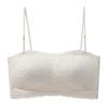 Summer Freedom Strapless Invisible Non-slip Gathering Small Chest Traceless Steel Rim Lace Tube Top Anti-light Bra Cover