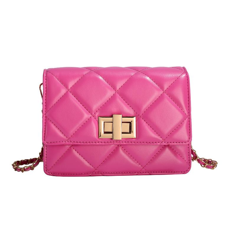 Niche Retro Light Luxury Diamond Chain Small Square Bag Women's Versatile Temperament Commuter Style Messenger Bag