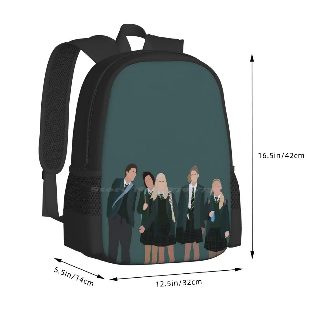 Derry Girls Girls And James Pattern Design Laptop Travel School Bags E4 Northern Ireland Derry Girls Season 1 Derry Girls James