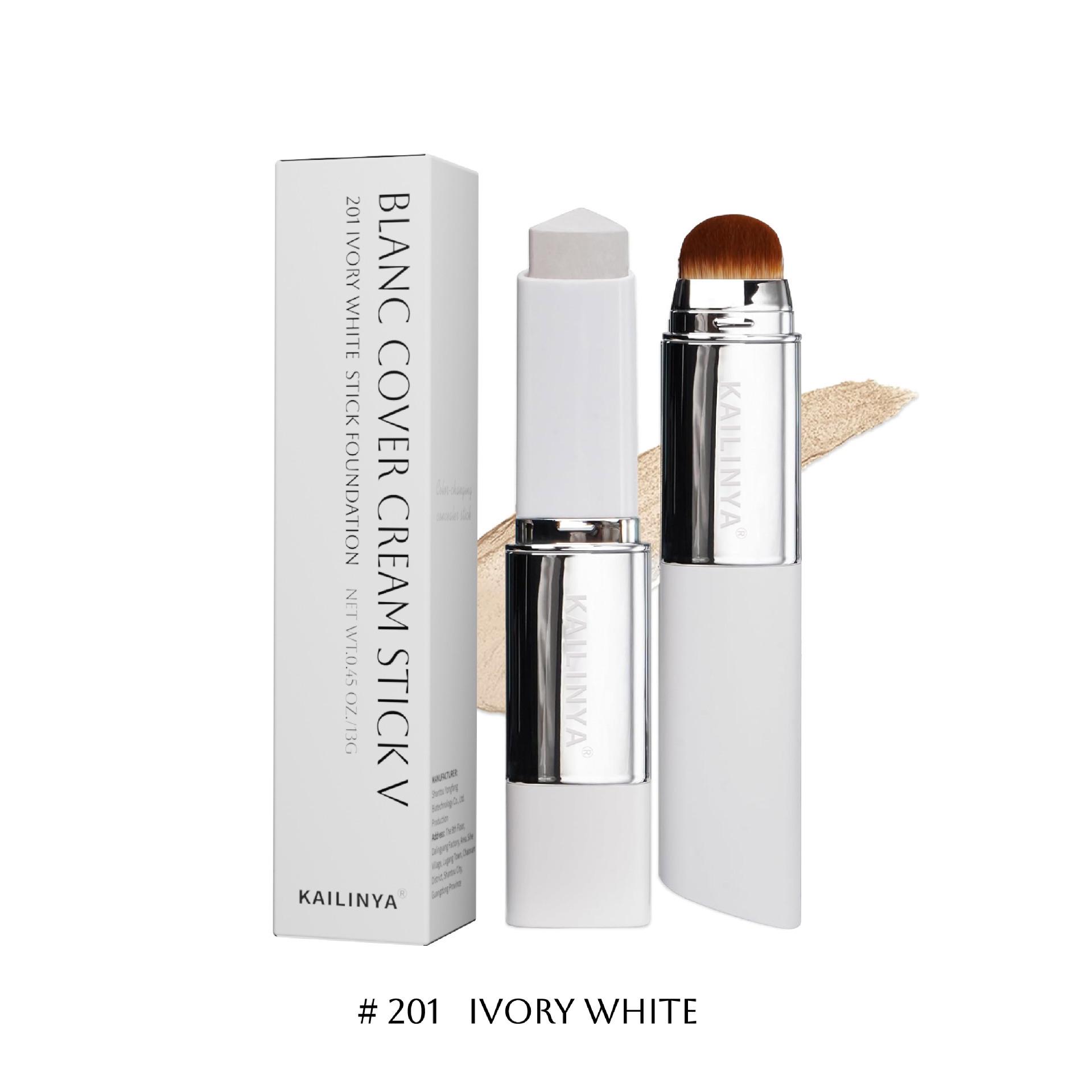 Dual-Ended Color-Changing Foundation Stick: Long-Lasting, Smudge-Free Concealer & Contour for Flawless Skin Tone Enhancement.