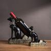 Egyptian Anubis & Bast Wine Rack Ornament - Elegant Home Decor