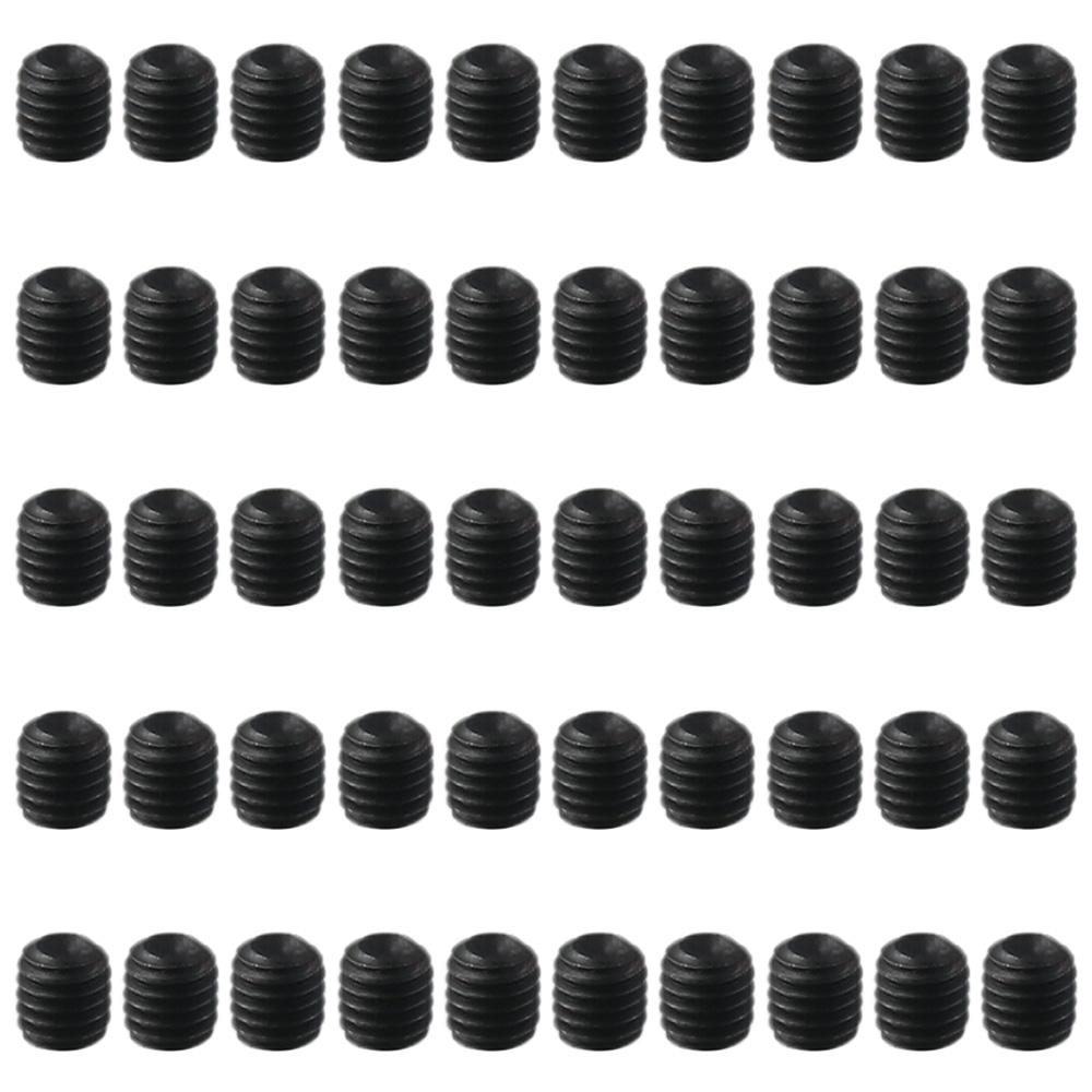 50pcs 12.9 Grade Grub Screws Carbon Steel Machine Screws Countersunk Hex Socket Set