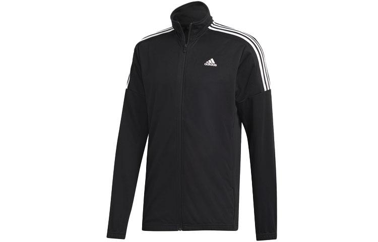 Adidas Casual Sportswear Men's Black Stand Collar Moderate DV2447