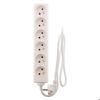 Bloc multiprises - ZENITECH - 6 prises 16A - Blanc - Norme NF