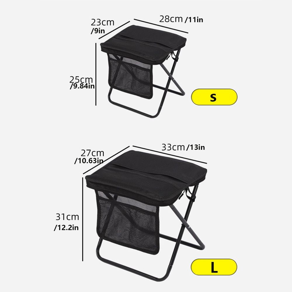 Strong Load-bearing Small Mazar Satchel Sturdy L Pen Bag Stool Folding Backpack Stool  Picnic