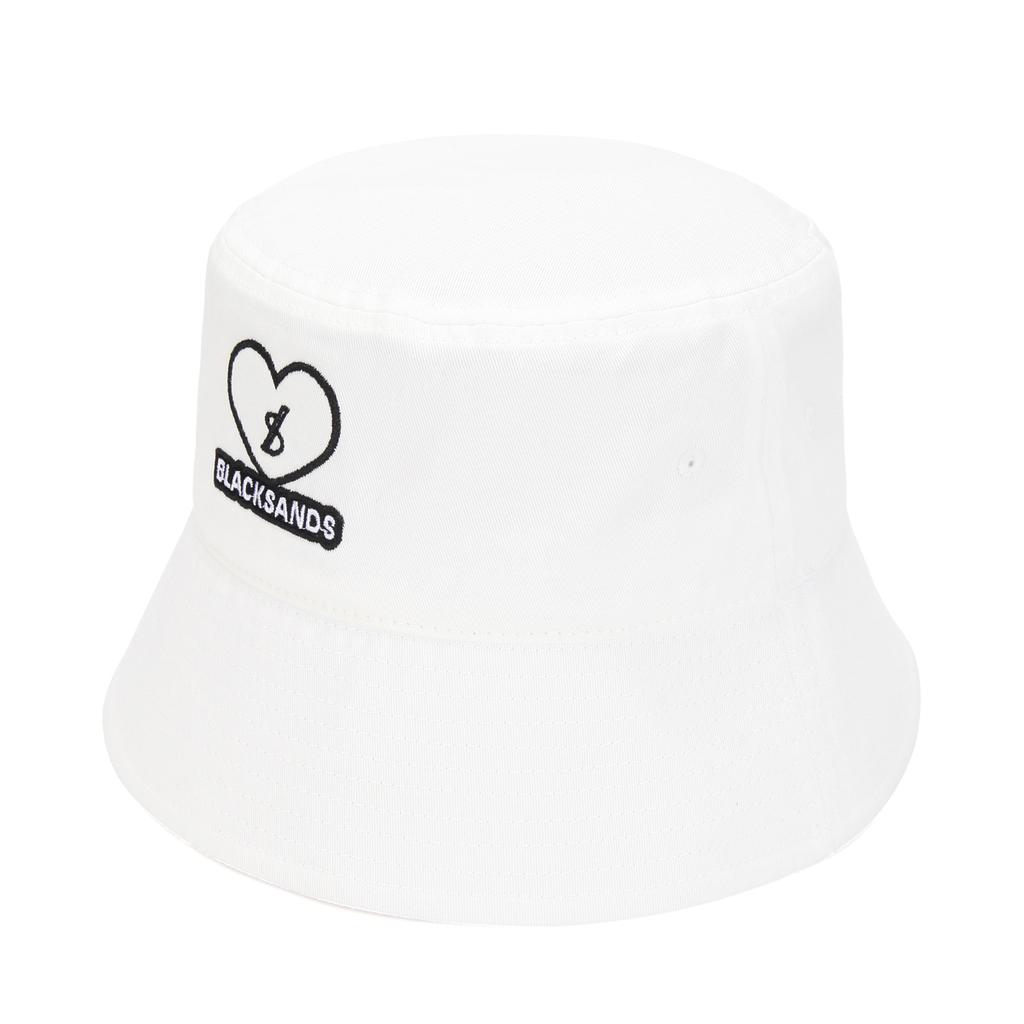 Beullaegsaenjeu Love Line Embroidered Bucket Hat_White