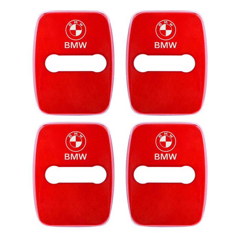 4PCS Car Door Lock Cover Stainless Steel Protective Cover Accessories for BMW E90 E60 E71 F30