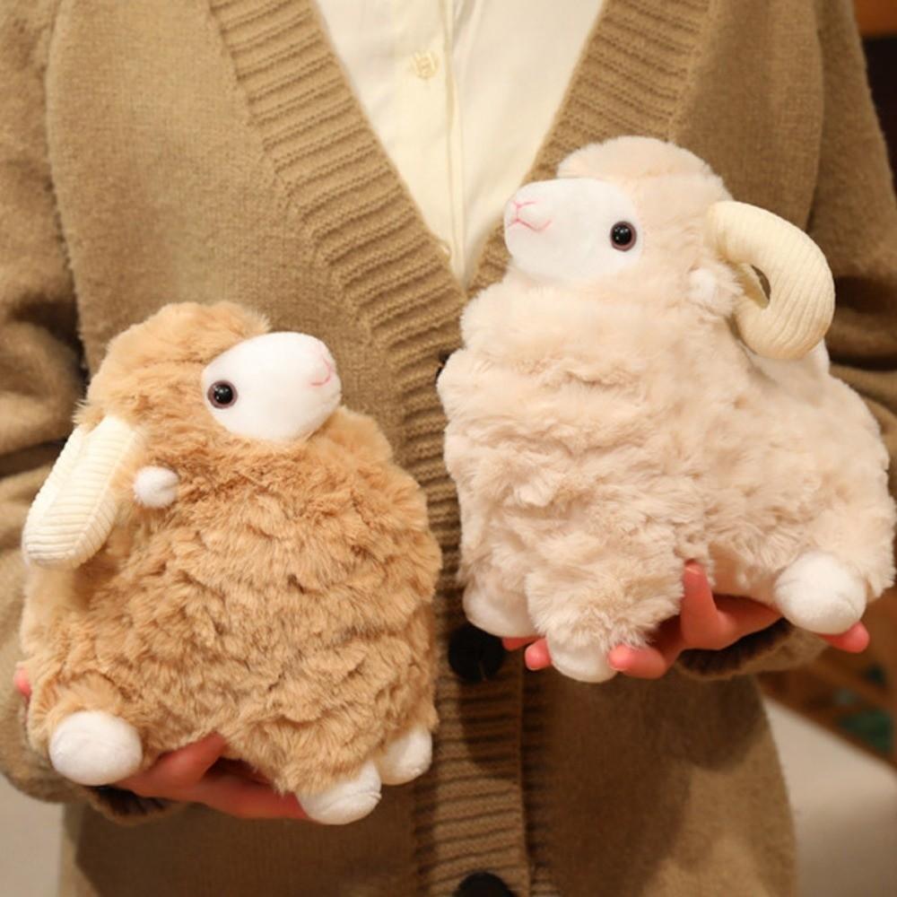 Cartoon Sheep Plush Doll Simulation Animal Fluffty Doll Creative Lamb Plush Toy Birthday Gift