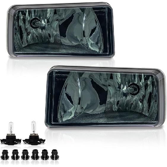 VPIMOZO Fog Lights Clear Lens Compatible With 2007 2008 2009 2010 2011 2012 2013 2014 Chevy Silverado 07-13 Avalanche/Suburban 07-15 Tahoe 2015