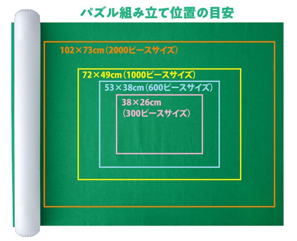 BEVERLY Mata do przechowywania puzzli [Przechowuj częściowo ułożone puzzle, owijając je matą]