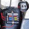 6-Way Blade Fuse Box Block Holder Power Distribution For 12V 24V Car Boat Marine