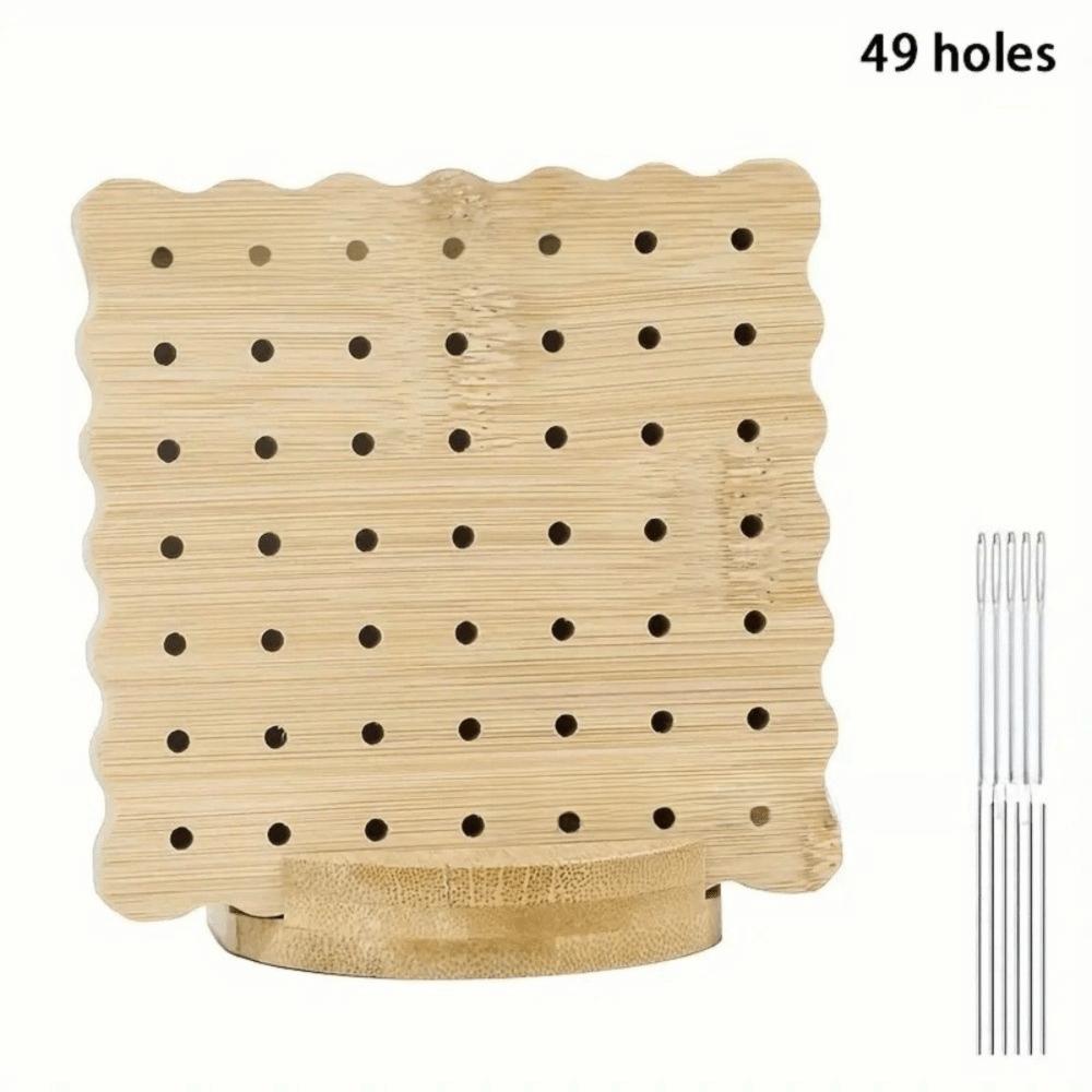 

Bamboo Crochet Blocking Board Stainless Steel Pegs Complete Tool Kit Knitting Board 10 Pegs Wave edge Blocking Mats